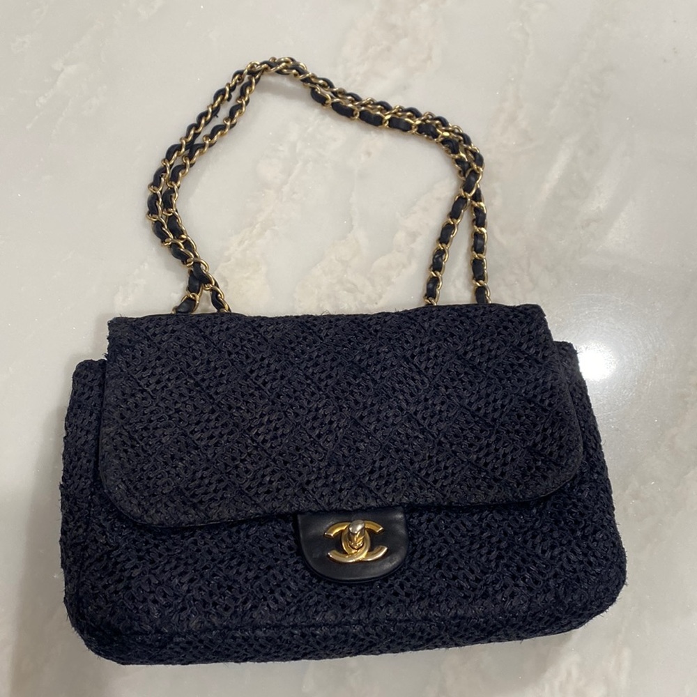 Authentic blue Chanel bag